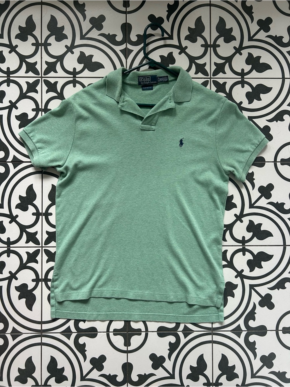 Ralph Lauren Men’s Light Green Polo Shirt with Navy Pony
